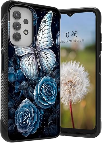 Funda para Samsung Galaxy A13 4G compatible con carga inalámbrica, con funda protectora de silicona suave todo incluido, panel de armadura de