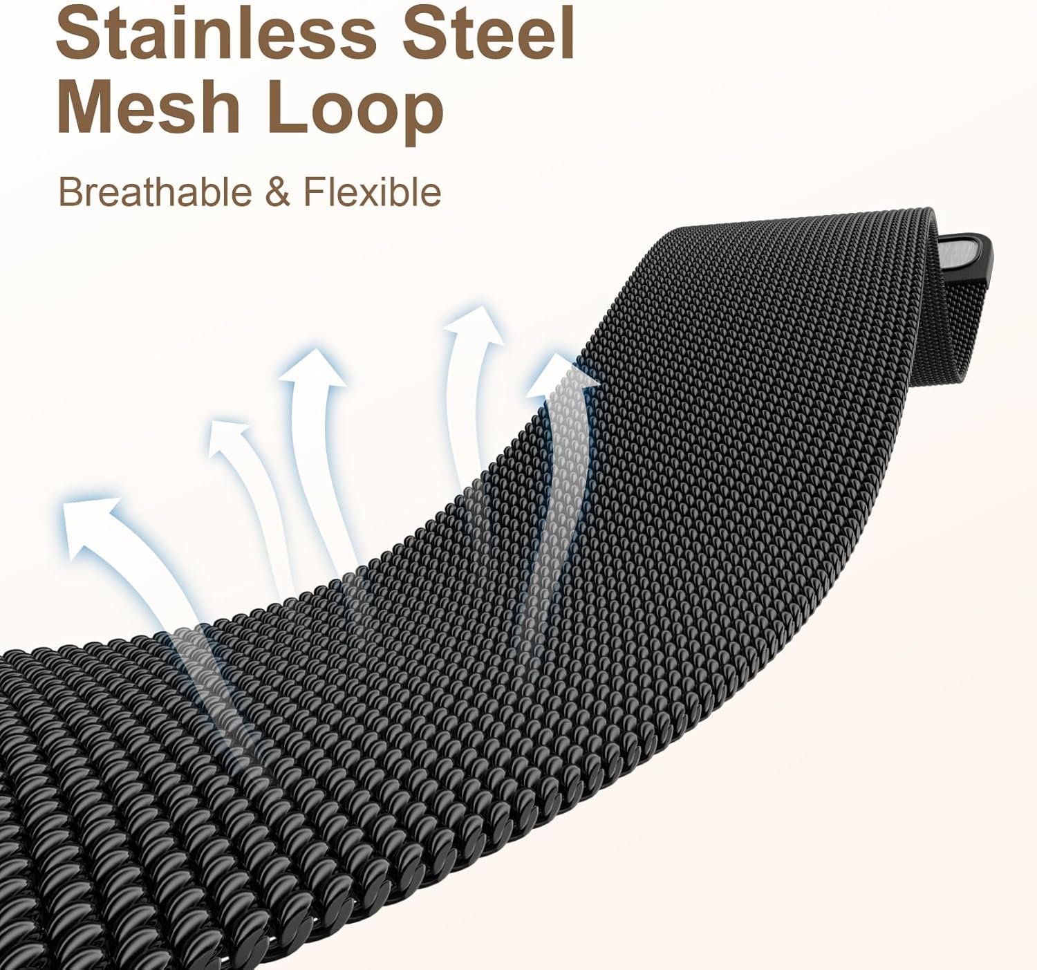 Adorve Slim Milanese loop Compatible with Apple Watch Bands 40mm 41mm 38mm 42mm 44mm 45mm 46mm 49mm Women, Thin Stainless Steel Mesh Loop Magnetic Wristbands for iWatch SE3 Series 11 10 9 8 7 6 5 4 3 - Image 5