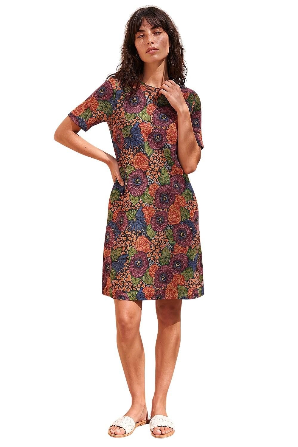 Roman - Shift Dress - Floral - Knee-Length