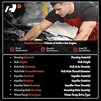 Vista 2 de Bomba de Agua del Motor A-Premium [4Cil 1.4L, DOHC] con Junta y Sello Compatible con Autos Chevrolet, Buick - Encore 2013-2020, Sonic 2012-2020