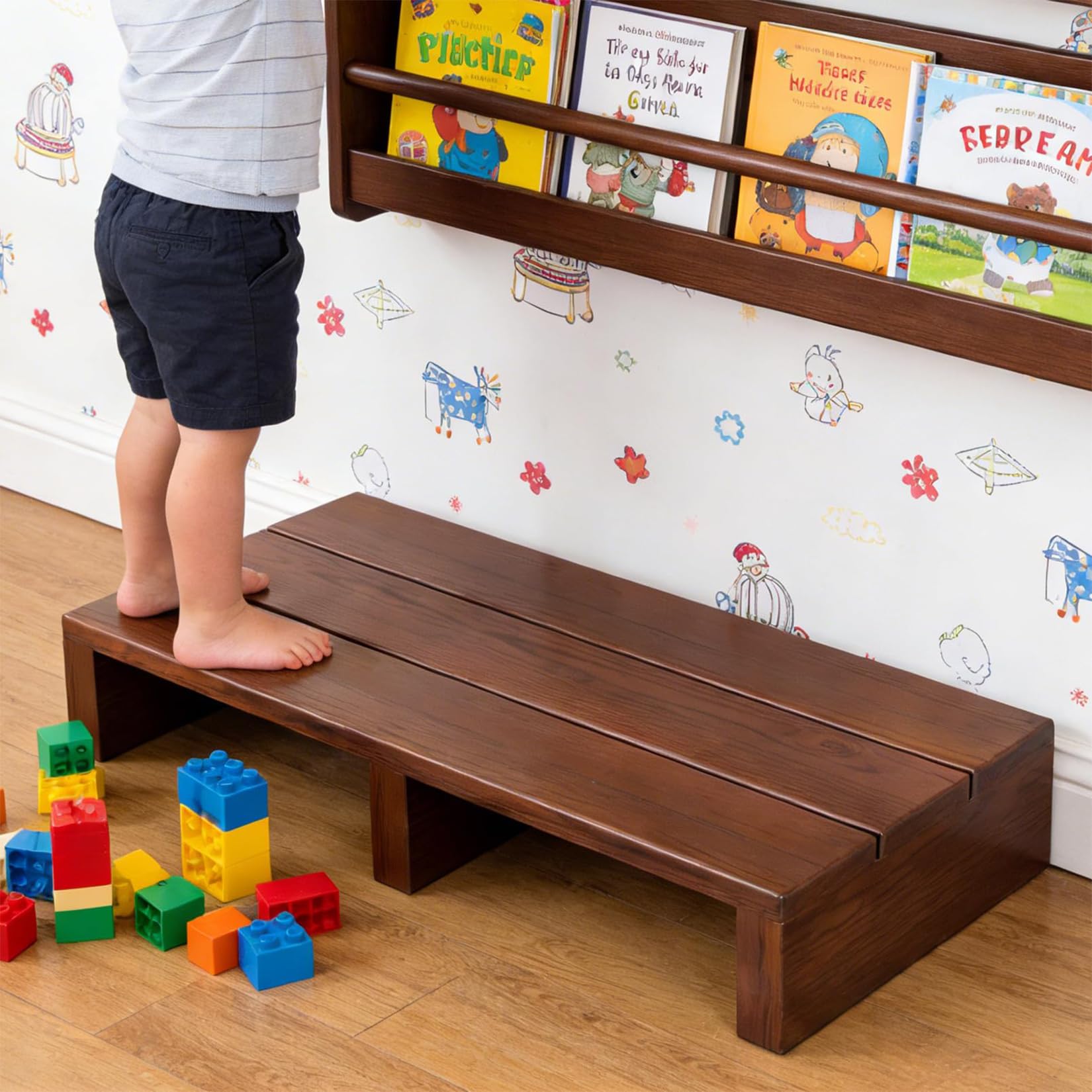 Wooden Step for Garden,Wooden Step Stool for Adults