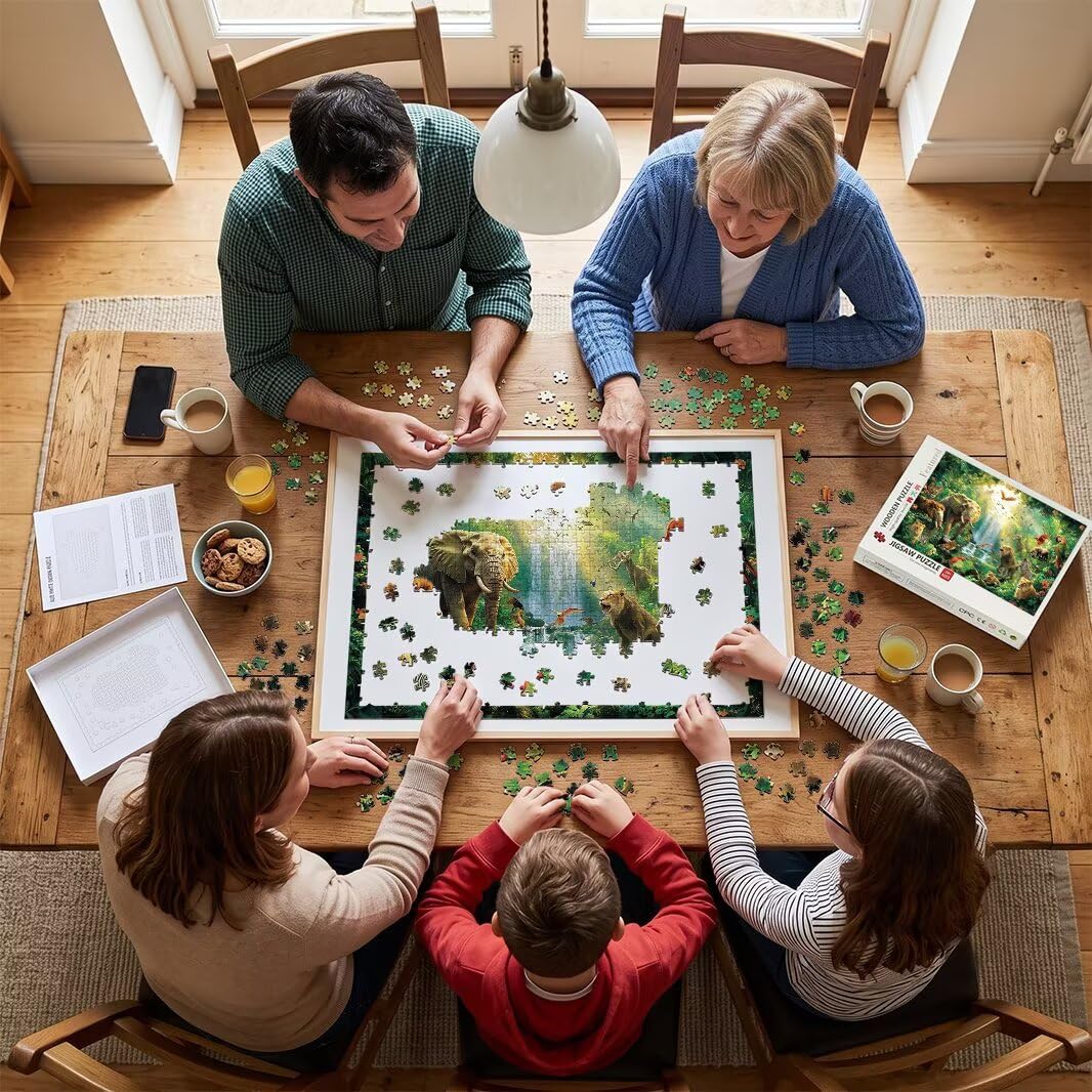 Puzzle 1500 Pezzi, Puzzle Animale per Adulti, 87x57cm, Compact Box -4496