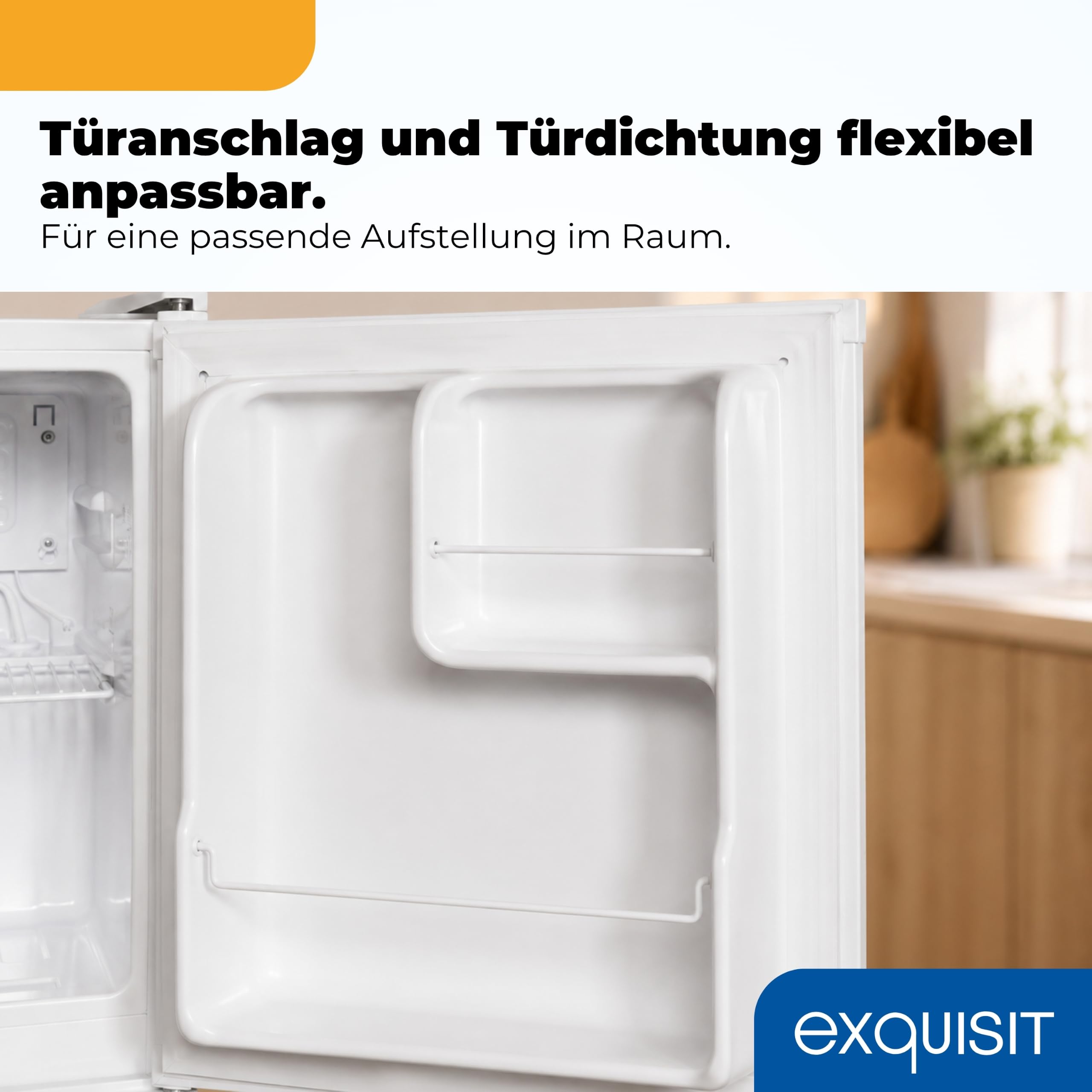 Exquisit Mini Kühlschrank 40 l Energieeffizienzklasse E 39 dB KB505-V-040E weiss