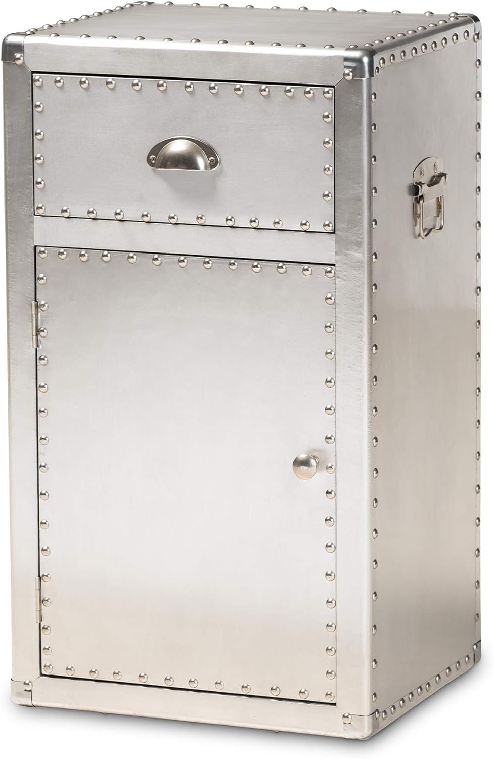 Baxton Studio Multipurpose Shelving and Cabinets, Silver