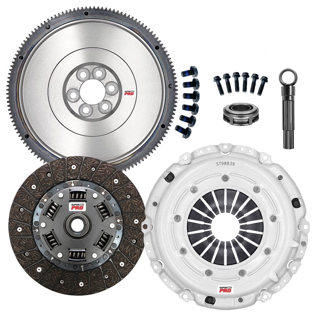 ClutchMaxPRO Performance Stage 2 Clutch Kit with Flywheel Compatible with VW 2005-2010 Jetta 2006-2009 Rabbit 2006-2010 Beetle 2008-2010 Bora 2010-