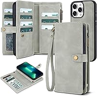 Vista 42 de TwoHead Funda tipo cartera para iPhone 12 Pro Max con tarjetero, funda magnética desmontable para teléfono 12 Pro Max, piel sintética, a prueba