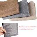 Flushbay Speaker Grill Cloth Linen Single Layer Speaker Fabric Protective Dustproof Mesh Cloth Stereo Fabric Replacement for Home Stage Speakers, Media Cabinet, KTV Box(50 * 146cm-Brown) gallery image