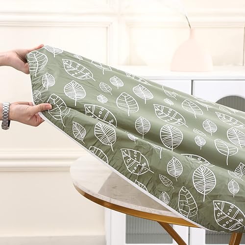 Miniatura 3 de Mantel redondo de vinilo ajustable con reverso de franela y borde elástico, impermeable, resistente a las manchas y el aceite, de cloruro de