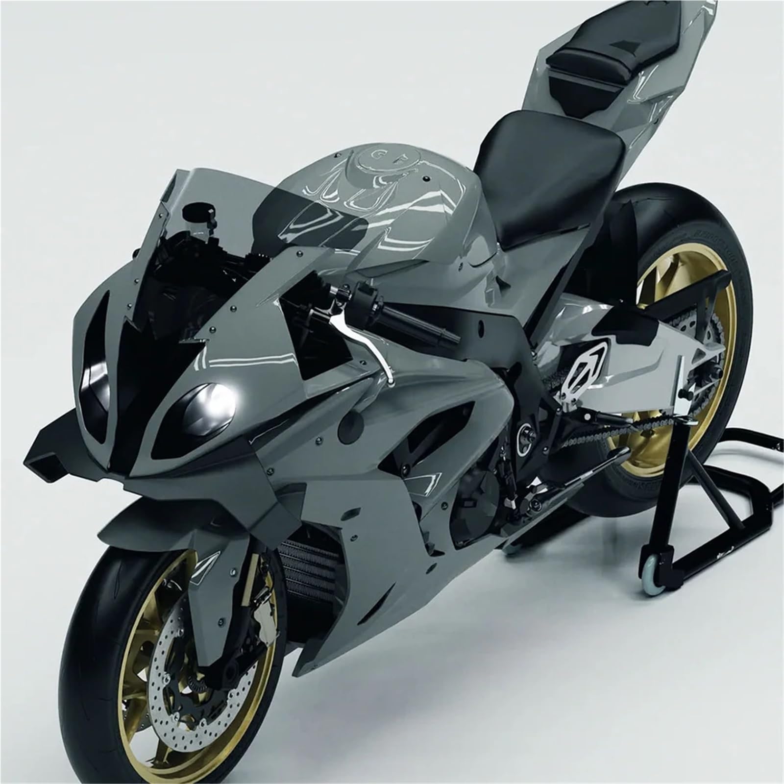 Front Bumper Splitter dachowy Pasuje do BMW S1000RR 2015-2018 Owiewka aerodynamiczna Winglety Motocyklowy przedni spojler Dolny Przednia warga
