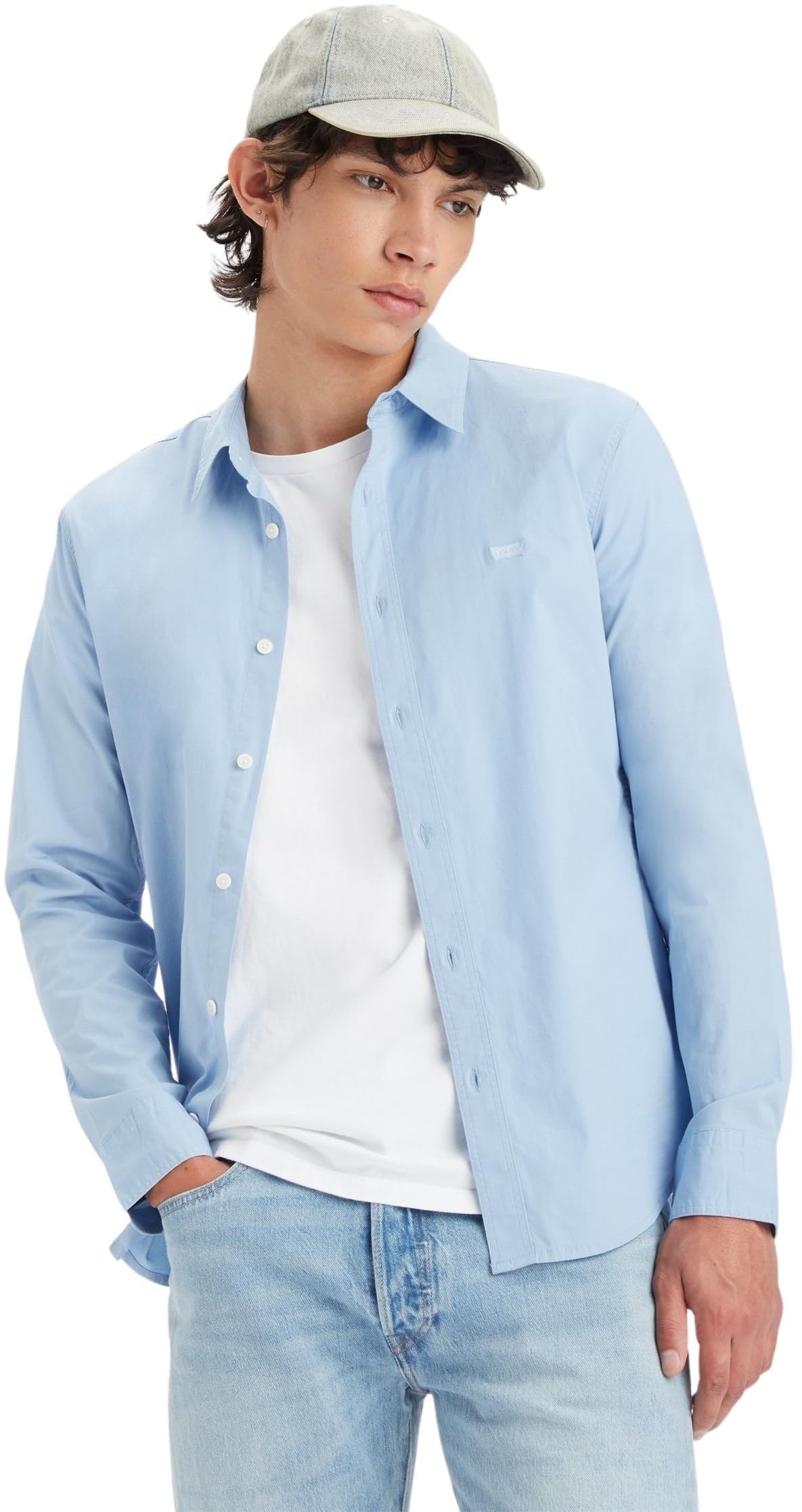 Levi's Long-Sleeve Battery Housemark Slim Shirt Uomo