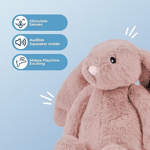 Vista 118 de Best Pet Supplies - Juguetes para cachorros y perros adultos, crujen y hacen chirridos, pollo (azul)