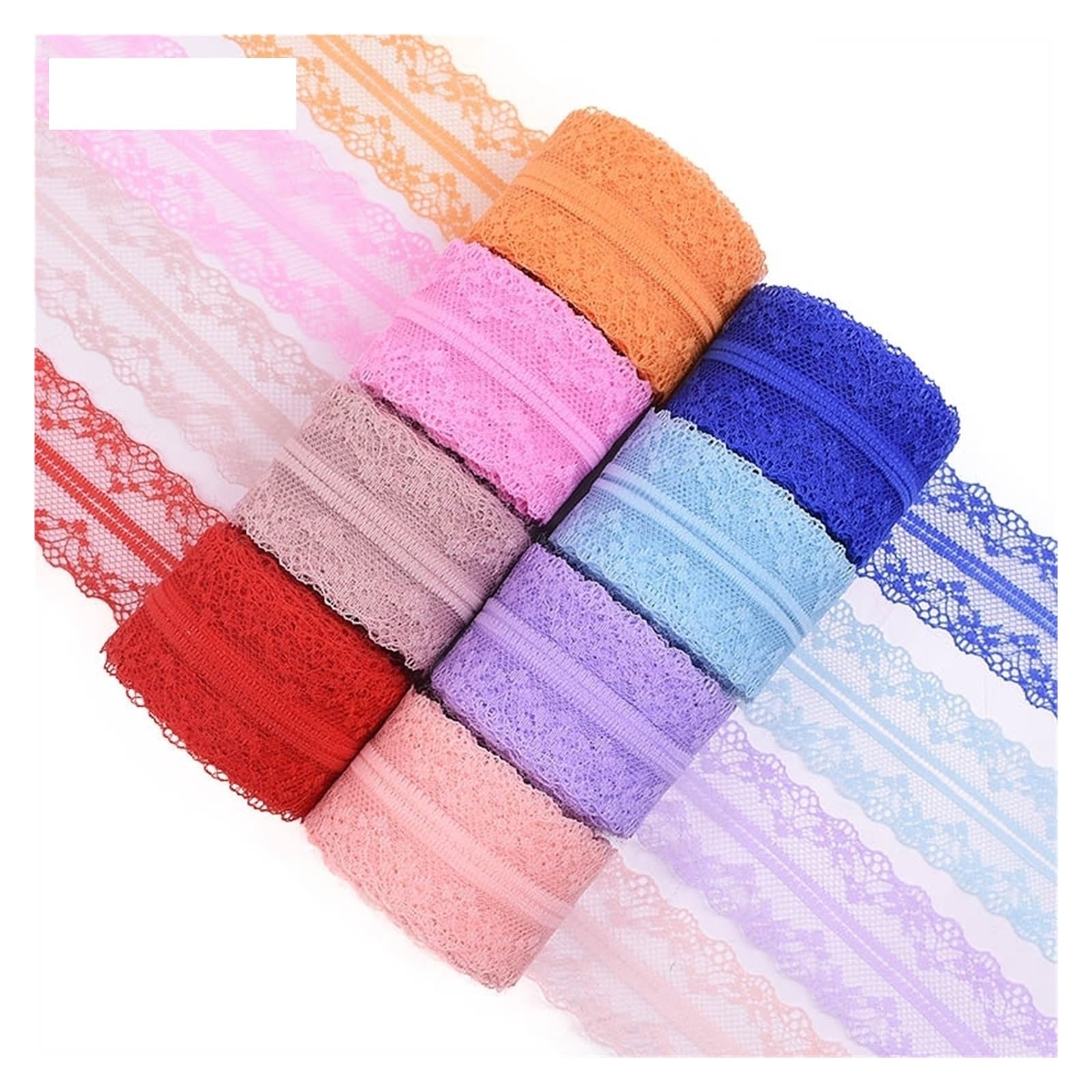 1 pieza/300,0 m de encaje blanco, 4,5 cm, hermosa cinta Para Hogar | Cinta de tela de encaje bordado DIY for accesorios de costura artesanía de boda(White)