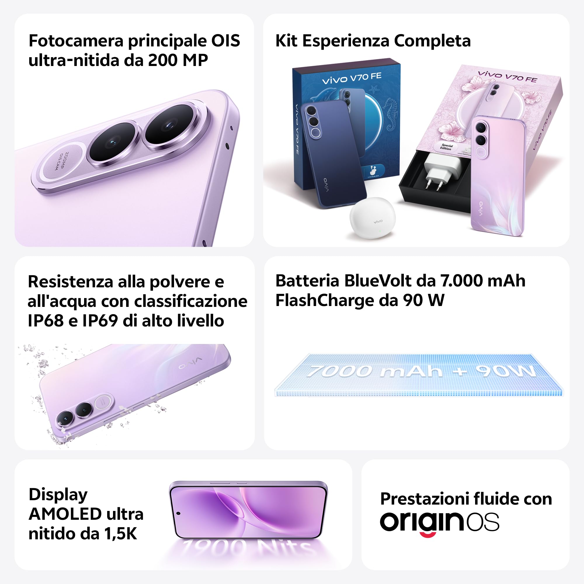 vivo V70 FE 256GB SIMフリー バッテリー100% vivo V70 FE 8GB 256GB