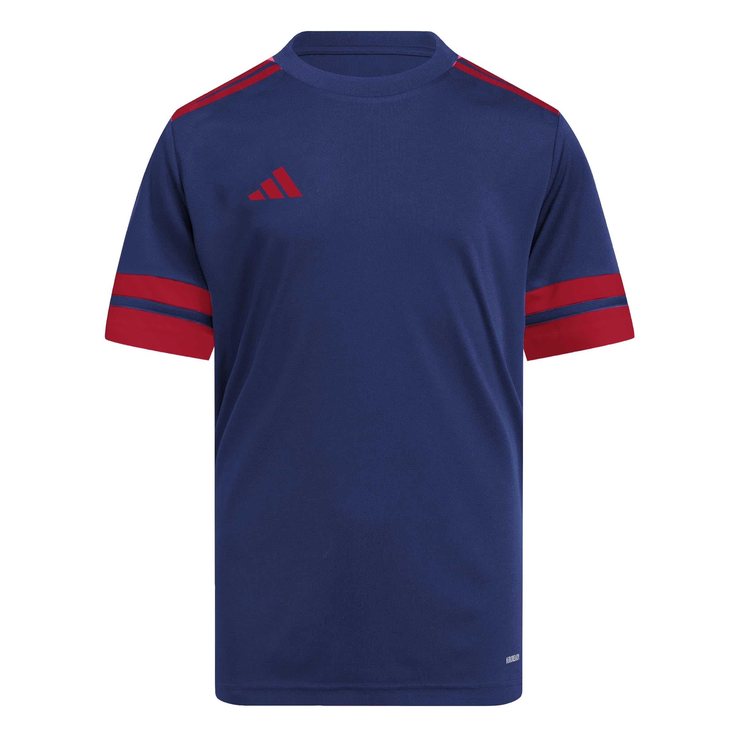 adidas Unisex Kids Squadra25 Jersey Short Sleeve Kids Shirt, Team Navy Blue 2/Team Power red 2, 7-8 Years