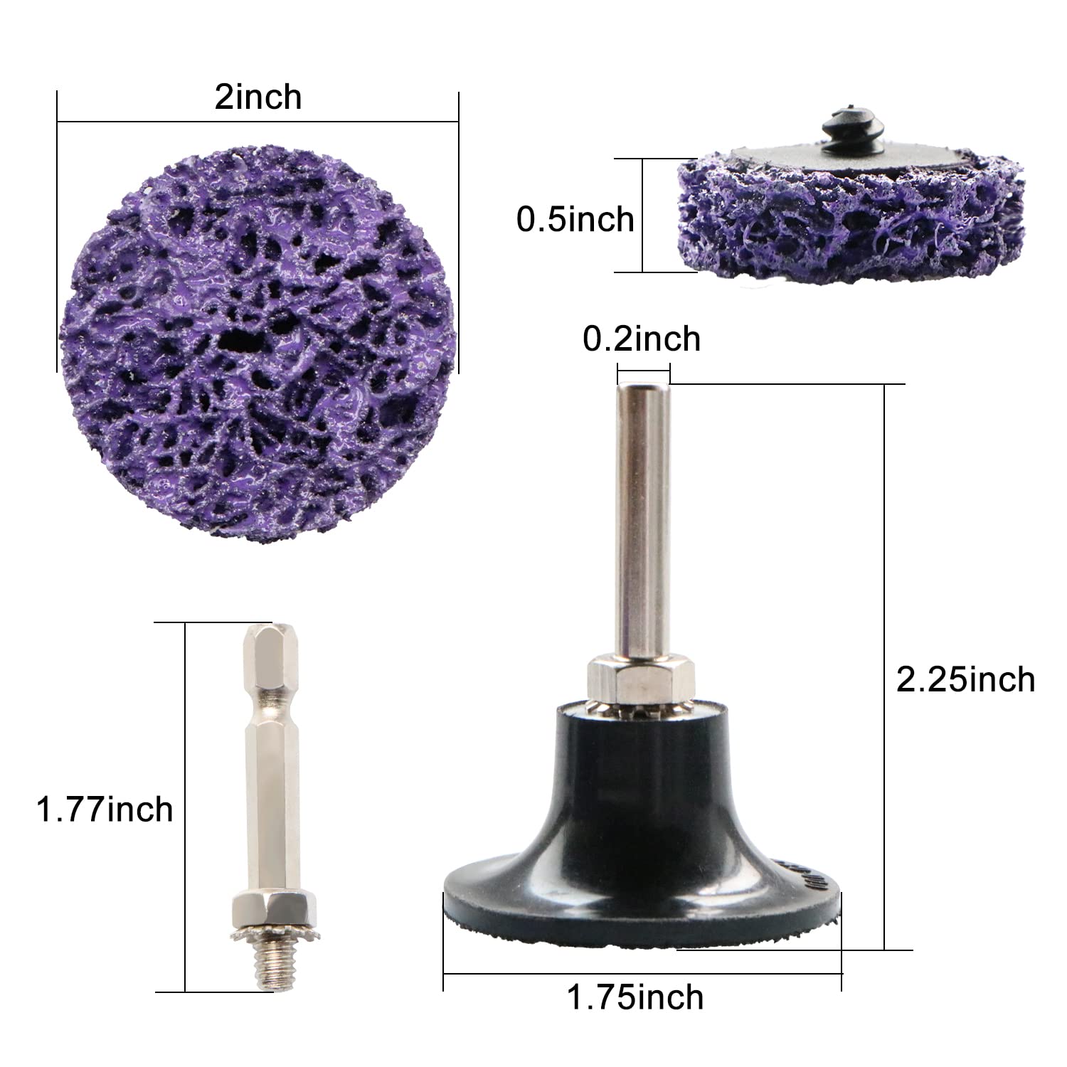 Unaibber CSD Schleifscheiben 20x 50mm – Grobe Rei Produktbild-Vorschau 5