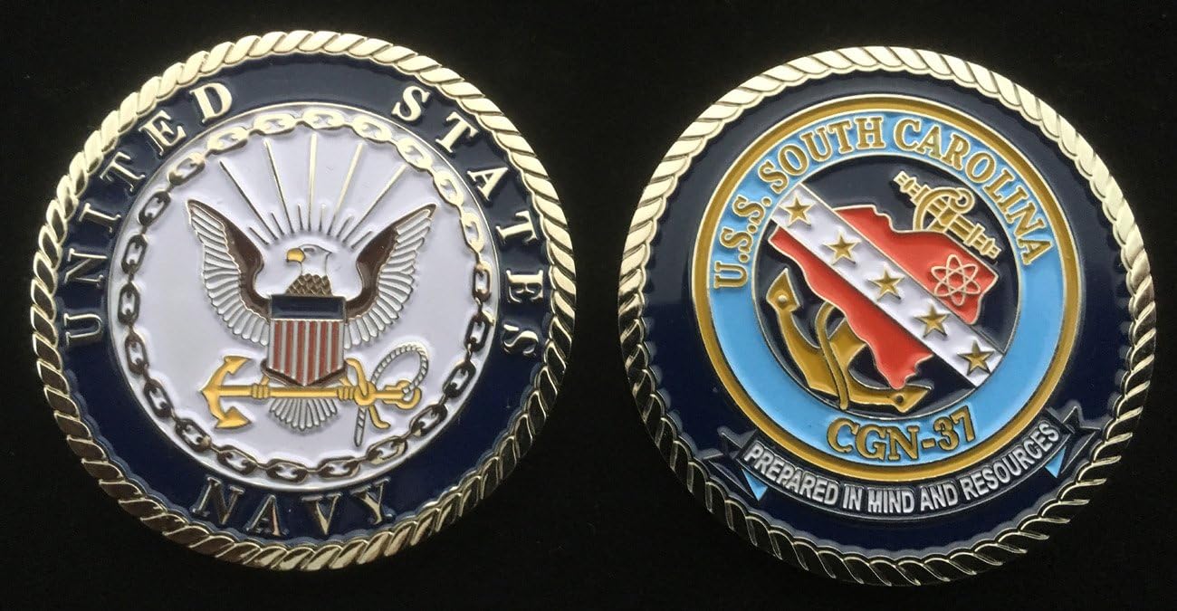 USS South Carolina CGN-37 (Enlisted) Challenge Coin Thumbnail