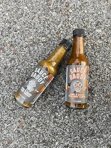 Sauce Daddy Mini Starter Pack, Lime & Basil Hot Sauce