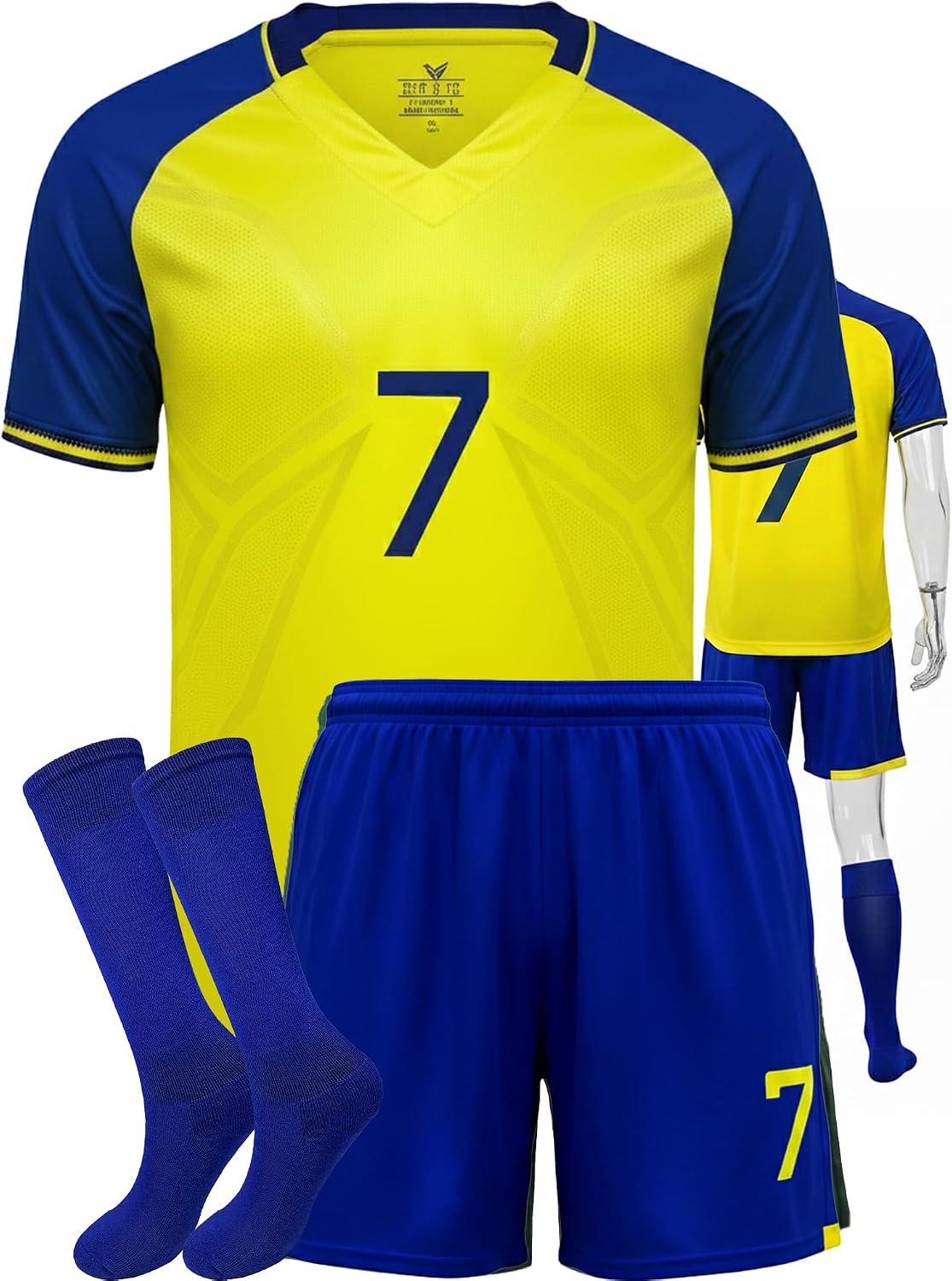 Kids Soccer Jersey Set for Boys Girls Training Uniform Youth Jerseys image 2