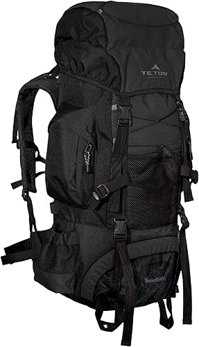 Vista 7 de TETON Sports Scout - Marco interno de alto rendimiento para mochileros, senderismo, camping, verde perenne, 45 L (2746,07 pulgadas cubicas)