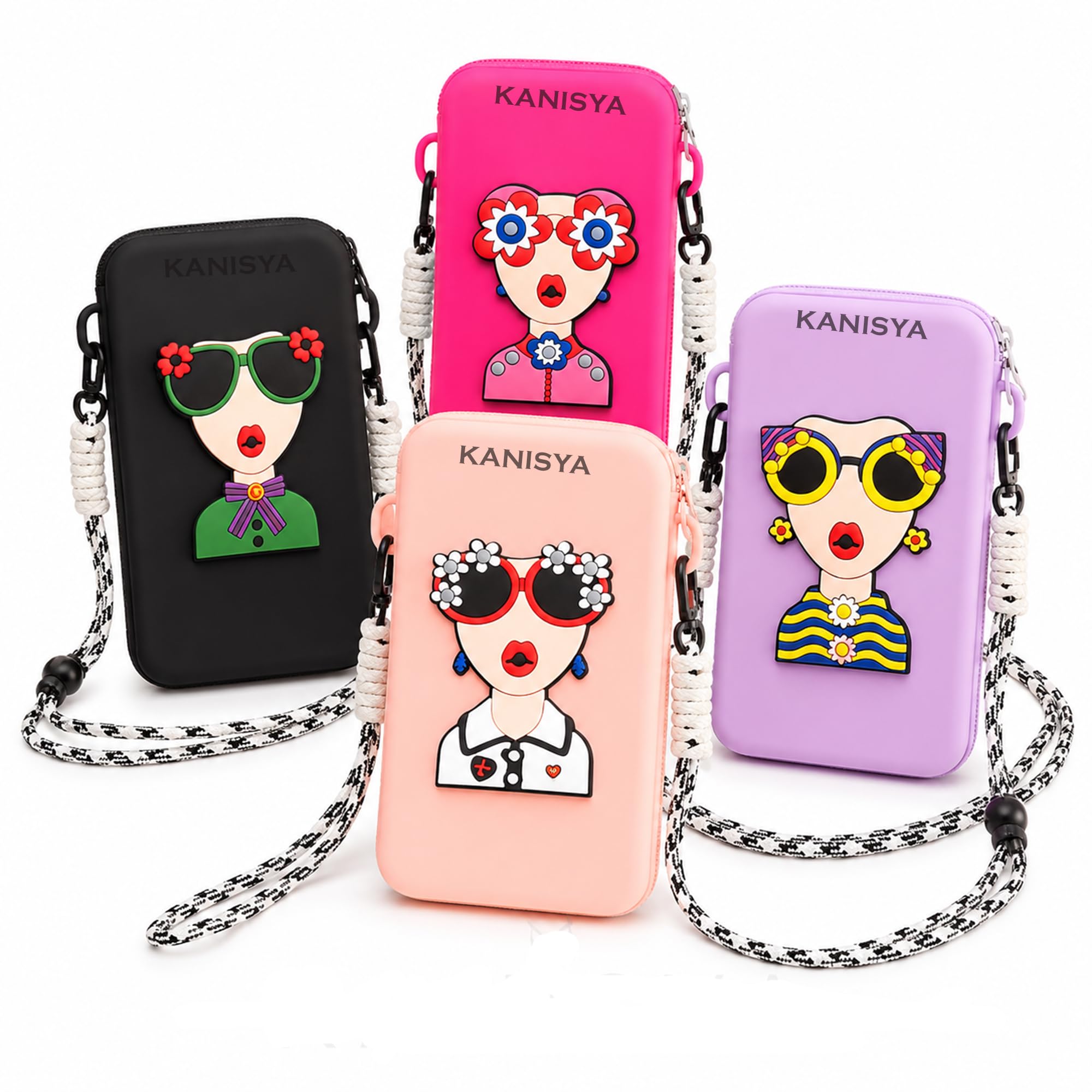 Silicone Mobile Phone Sling Bag for Girls & Women | Cute Crossbody Phone Pouch with Adjustable Shoulder Strap | Travel Mini Mobile Purse for Smartphone, Cash, Cards, Coins & Daily Essentials-picture-47