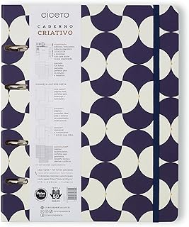 Caderno Criativo Argolado Bossa Nova Pautado 17x24 Boemia, Cicero