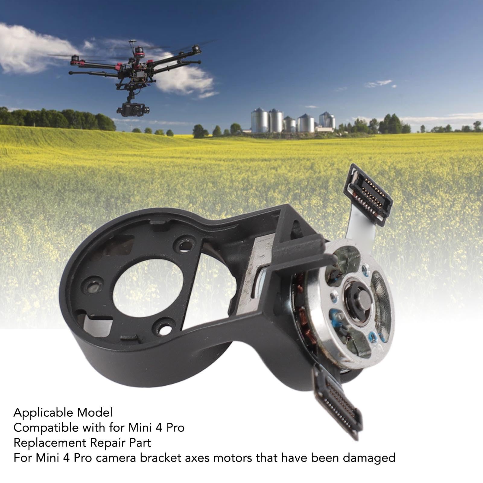Ausla Dron Silnik Roll Pitch Wymiana, dla Mini 4 Pro (Upper Bracket with