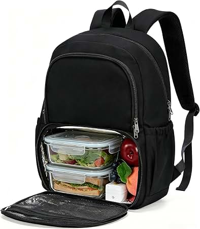 backpack with food storage coolrr laptop Jueachy Lunch for Work: Keep Insulation for up to 8 Hours | 6L Compact Cooler Compartment & 17inch Compartment Nike Futura 365 Mini Lunch Backpack Multi 15