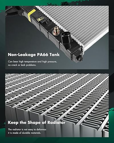 Vista 367 de SCITOO Radiador 2839 apto para Jeep 2006-2010 para Jeep para Commander 3.7L 2005-2010 para Jeep para Grand Cherokee 3.7L 2005-2009 para Jeep