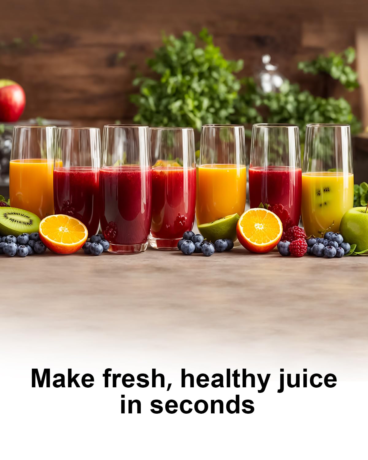 Exprimidor rápido, exprimidor centrífugo con boca grande de 3 pulgadas para frutas y verduras enteras, fácil de limpiar, exprimidor de cocina de acero inoxidable sin BPA 6