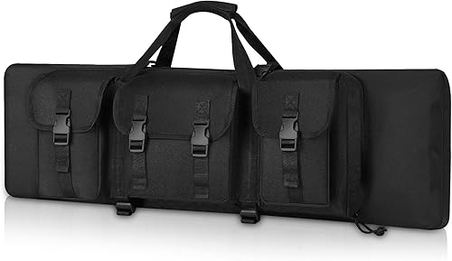 PERFBAGS Bolsa de rifle doble suave táctica larga para rifle mochila, estuche portátil para almacenamiento y transporte de armas de fuego, adecuada