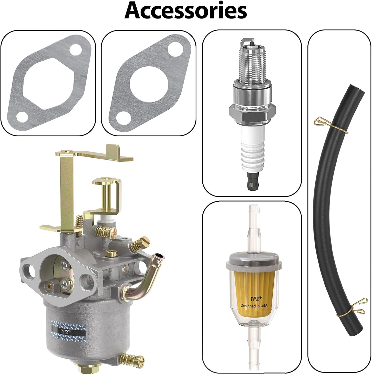 1PZ P25-T36 Carburetor Carb Replacement for Coleman CT100U CC100X Mini Bike CK100-S SK100 Go-Kart Harbor Freight Predator 79cc 98cc 99cc Engine 154F 3.0 hp Engine Parts