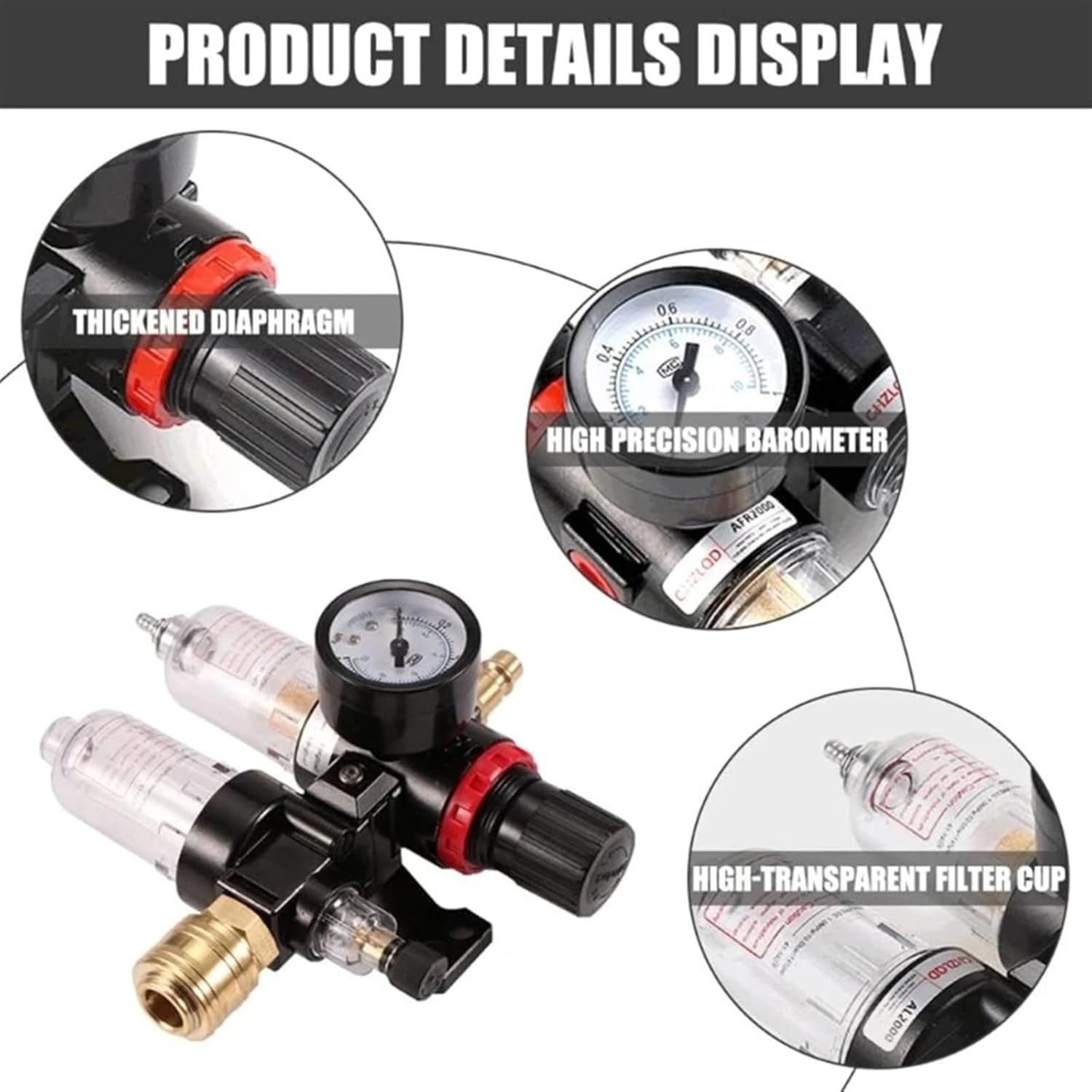 Pressure Reducer Compressed Air Regulator Water Separator Oil Separator Air Filter Pressure Regulator WaterOil Separator