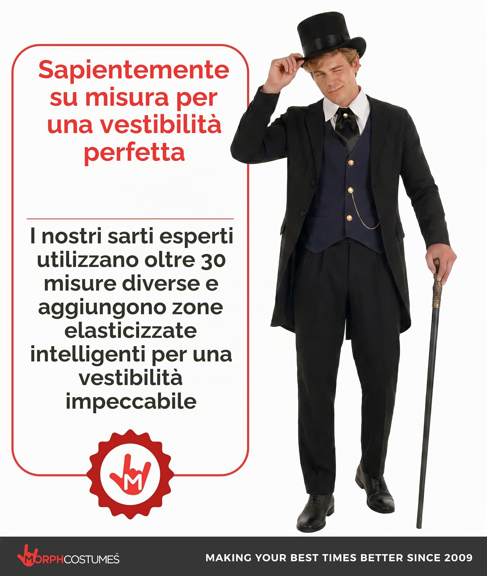 Fun Shack Costume Vittoriano Uomo, Costume Halloween Uomo, XL