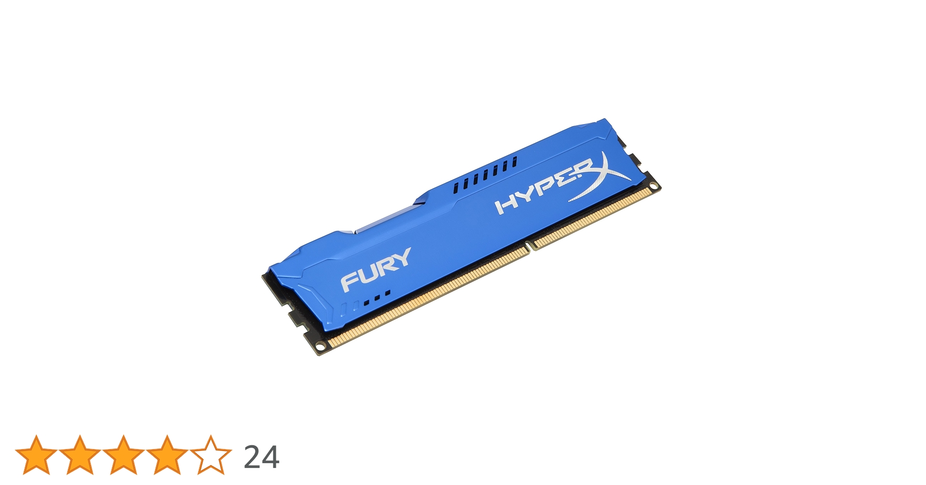 KINGSTON FURY DDR3 メモリー DIMM 青 x4 動作確認 Kingston HyperX Fury Blue 4 GB 1600 MHz DDR3 CL10 HX316C10F/4 Ram