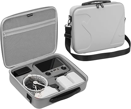 Carrying Case for DJI Flip, Portable Travel Shoulder Bag for DJI Flip Accessories, Fits RC 2/RC-N3 Remote Controller Grey