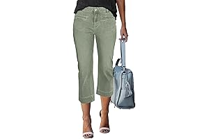Olive Green Capri Jeans for Women: Your Wardrobe's New Staple