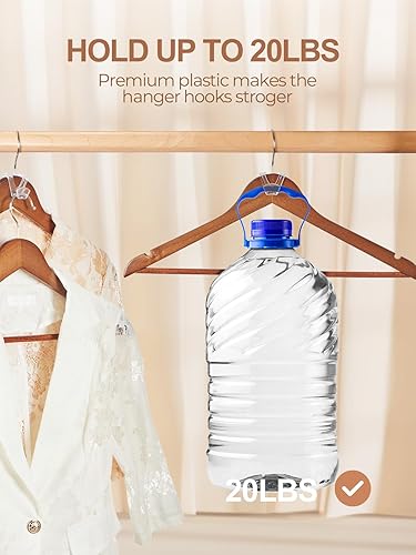 Miniatura 3 de HOUSE DAY Organizadores y almacenamiento de armario, artículos esenciales para la habitación del dormitorio universitario, paquete de 60 ganchos