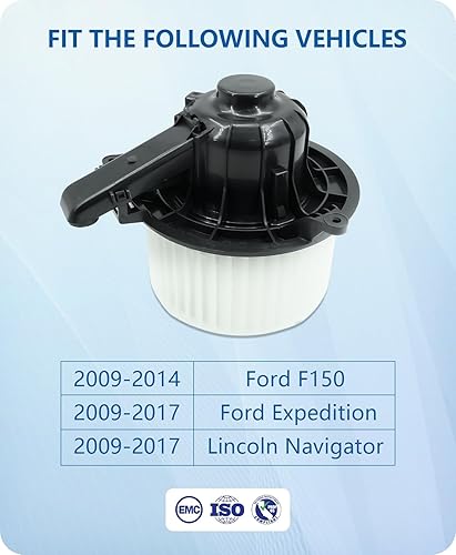 Miniatura 2 de Motor de ventilador delantero 700237 para Ford 2009 2010 2011 2012 2013 2014 F150, 2009-2014 2015 2016 2017 Ford Expedition Lincoln Navigator, motor