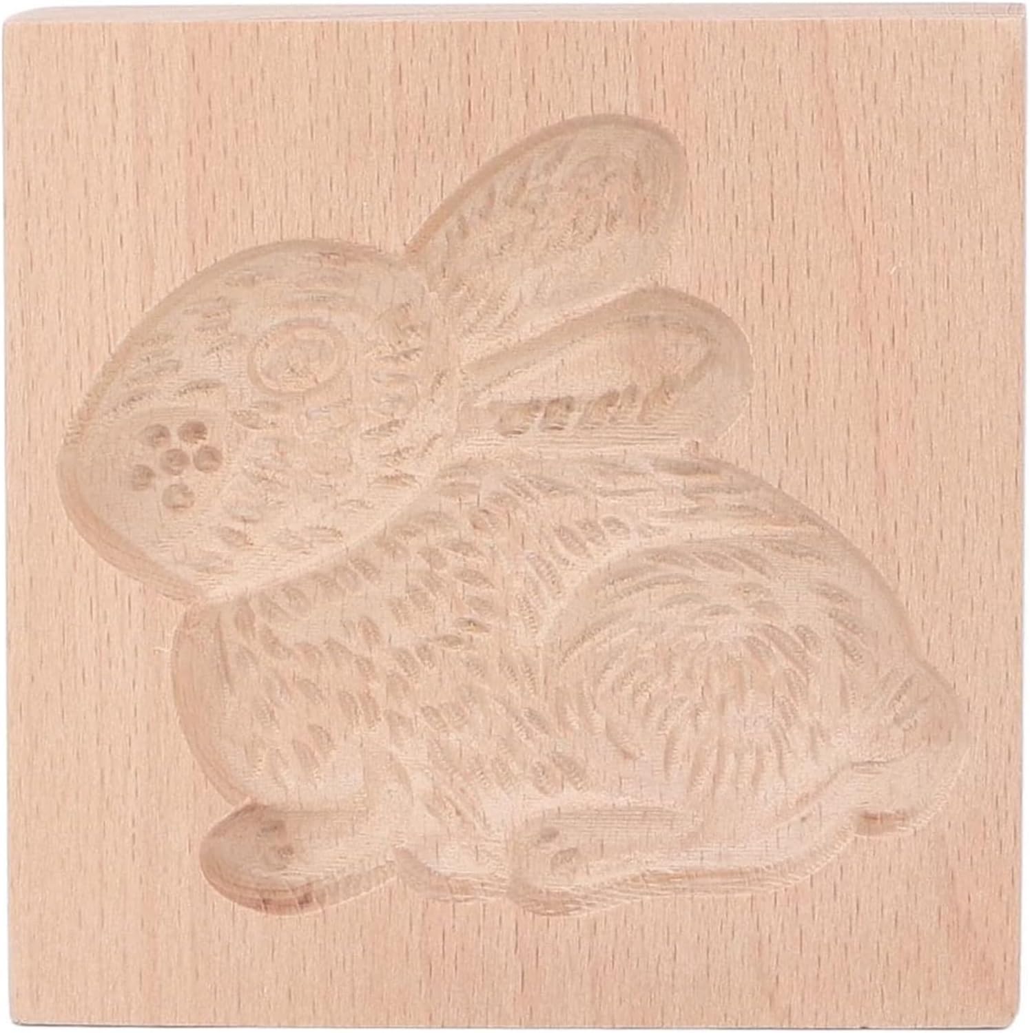 Cooking Accessories Wooden Cookie Mould Beechwood Reusable Washable Biscuit Press Stamp for Kitchen Baking