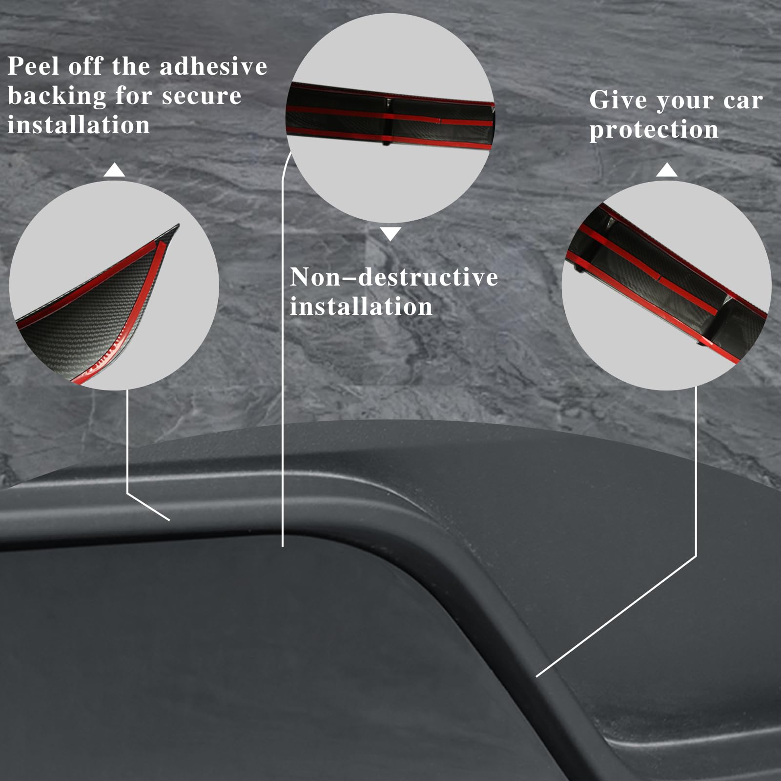 Difusor de Parachoques Trasero para Tesla Model Y 2025 2026 Juniper, ABS alerón Inferior para Tesla Accesorios de modificación de Coche, Negro Brillante (Not fit 2026 Standard)