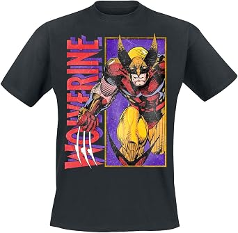 Marvel Mens Wolverine Classic Character T-Shirt
