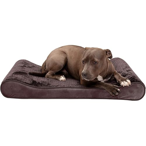 Furhaven Orthopedic, Cooling Gel, and Memory Foam Pet Beds for Small, Medium, and Large Dogs - Ergonomic Contour Luxe Lounger Dog Bed Mattress and More