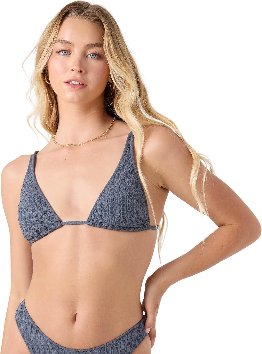 Roxy Women's Tiki Triangle Bikini Top – Removable Pads, UPF 50+, Quick-Dry Swimwear