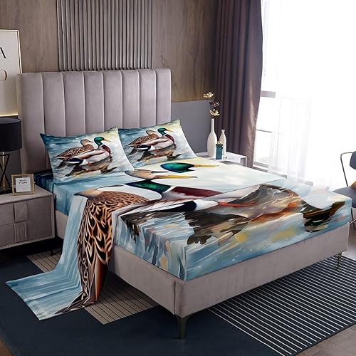 Vista 18 de Erosebridal Happy Camping - Juego de sábanas tamaño matrimonial para cámper, sábanas rústicas de casa de campo, accesorios de campamento, sábana