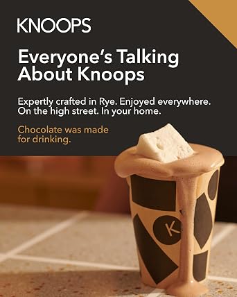 Knoops 65% Colombian Dark Hot Chocolate Flakes, Hot Drinking Chocolate 250g