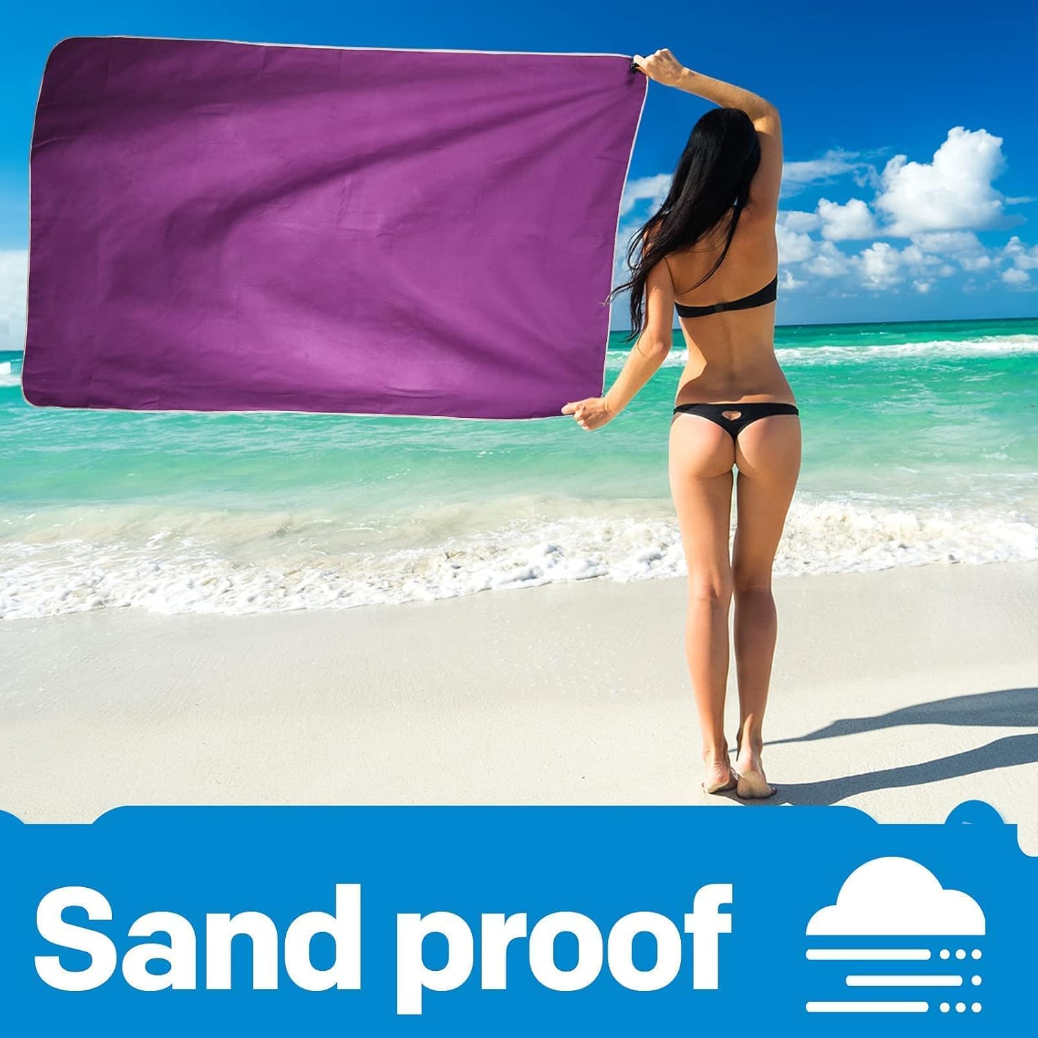 HOEAAS 2 Pack Microfiber Camping Towels, Quick Dry Towel, Super Absorbent Ultra Compact Travel Towel Soft Lightweight Sports Towel for Sweat Fast Drying Towels for Pool,Gym,Hiking,Backpacking,Fitness : Everything Else