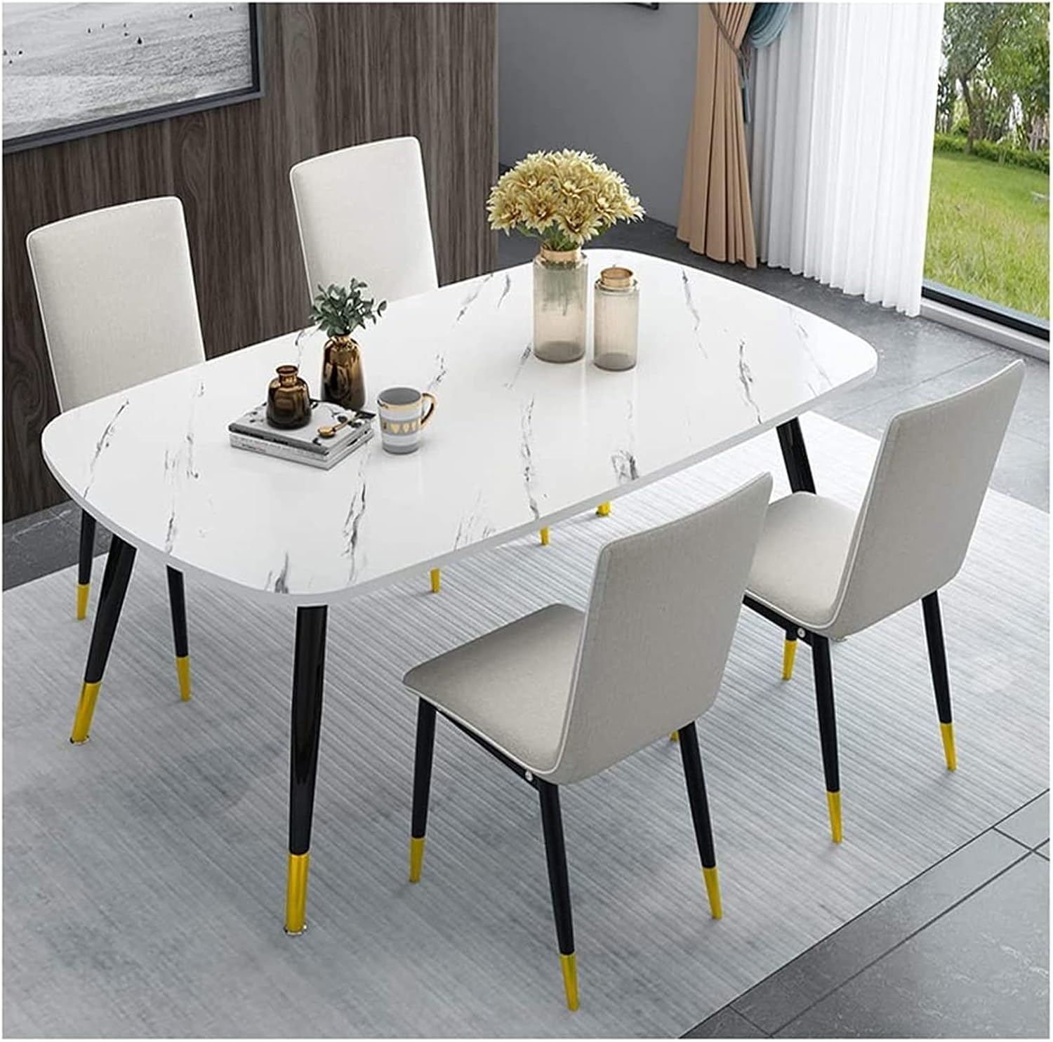 Farmhouse Style Dining Table Set, Tables and Chairs