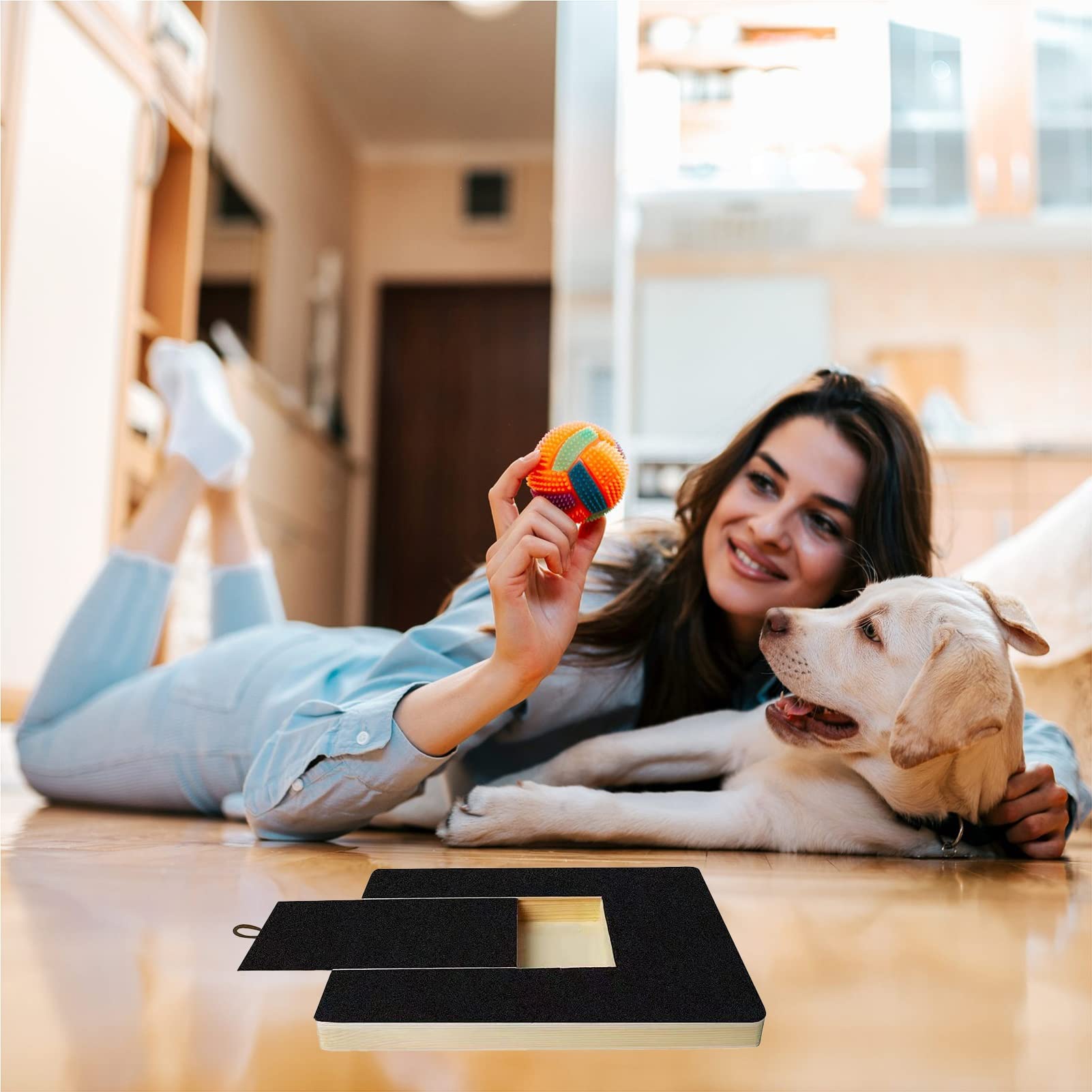 Planche à gratter pour griffes de chien – Outil de ponçage rugueux pour chiens sensibles – Solution de soin des pattes sans anxiété
