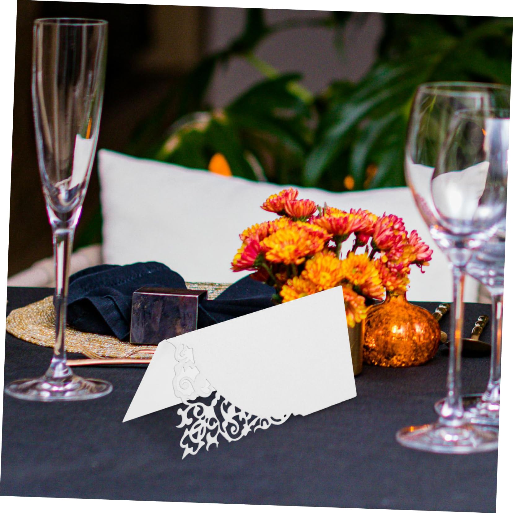 SEWACC 300stücke Tischkarten Für Hochzeiten Kreative Platzkarten Mit Filigranem Design Für Elegante Feiern Und Veranstaltungen Geeignet Für Restaurants Cafés Und Feste
