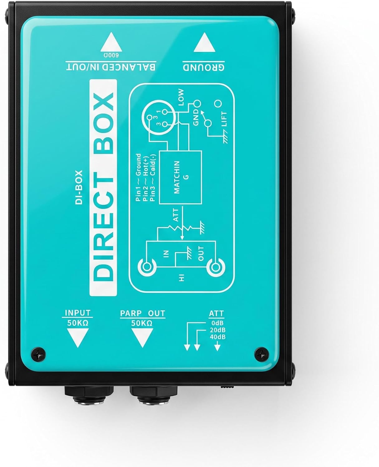 Professional Single-Channel Passive DI Box